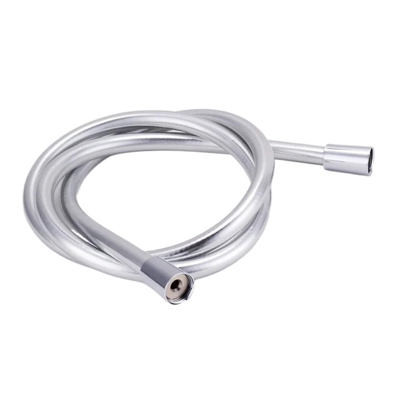 Mmzrukywv Pvc 1M Silver Pvc High Pressure ，Compatible For Silver， & Black Smooth Shower Hose For Bathroom Handheld Head Flexible Plumbing Anti Winding Gi/2 Universal(Pvc 1M Silver)