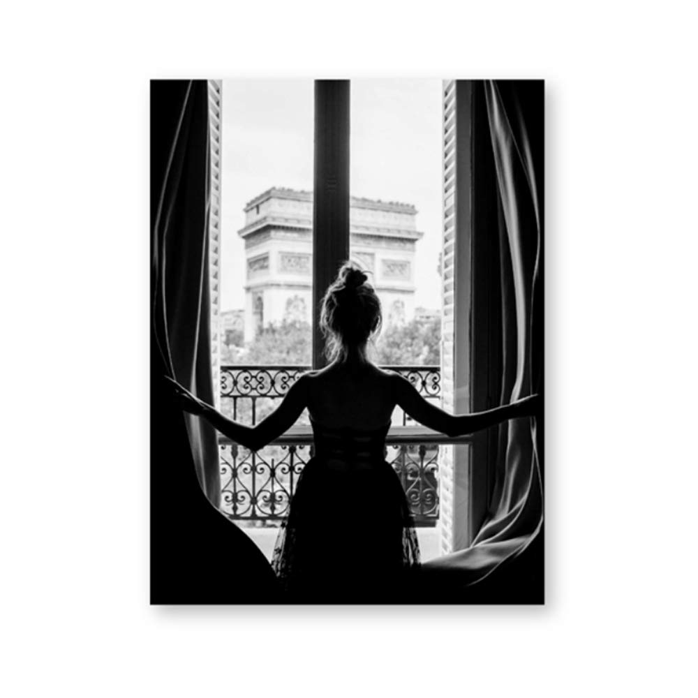 Affiche Arc de Triomphe avec cadre 30x50 cm pour décoration murale moderne et bohème