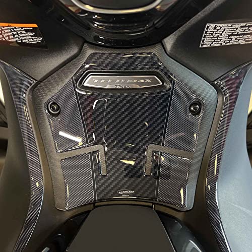 labelbike - 3D Resin Stickers Decorations and Protections for Motorcycles Scooters Central Footrest Compatible with Yamaha Tmax 2022-2024