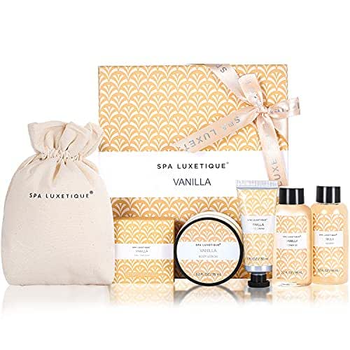 Spa Luxetique Spa Gifts for Women 6pc Vanilla Bath Sets