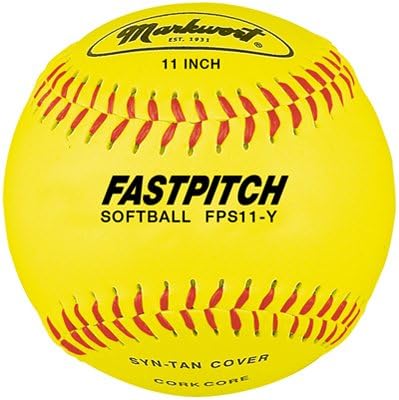 Markwort 11" Yellow Synthetic Cover Softball