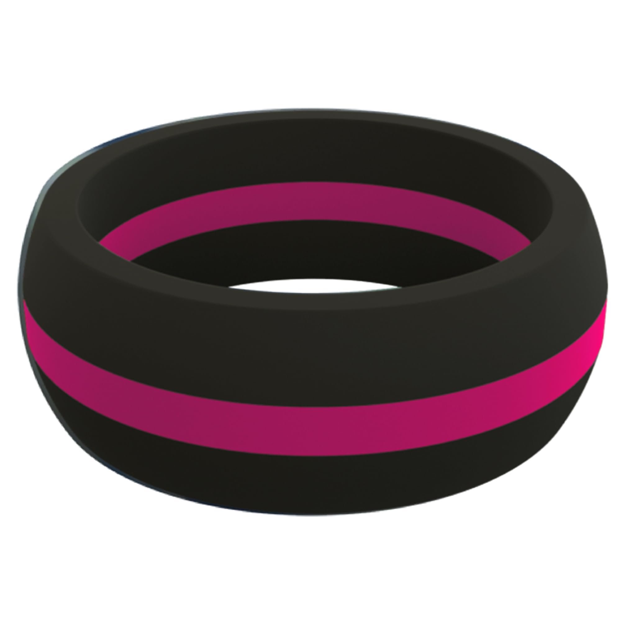 QALO Men's Silicone Wedding Band - 8.5mm Wide x 2.5mm Thick - Classic & Forged Mens Silicone Wedding Ring - Breathable Comfort Fit Rubber Rings Men -