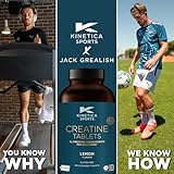 Kinetica Sports Creapure® 100% Creatine Monohydrate - Chewable Tablets | Lemon Flavour | 3g Creatine/Serve, 60 Servings/540g Pack | Vegan & Gluten Free | Convenient Format - Image 4