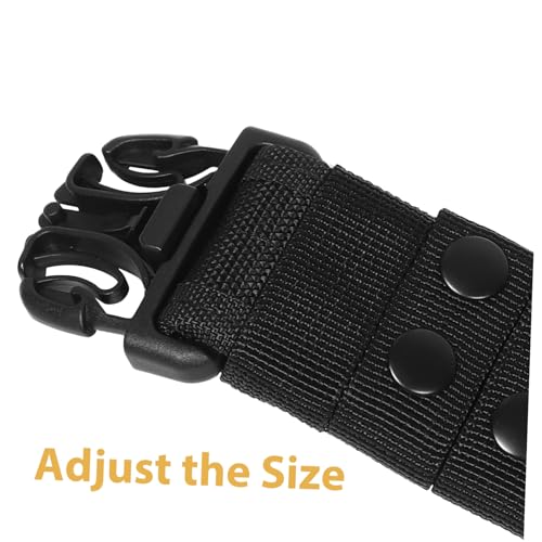 Kisangel Outdoor Training Belt with Heavy Duty Fastener Retainer Snap Strap for Hiking Camping and Duty Use Versatile Webbing Strap for Men3