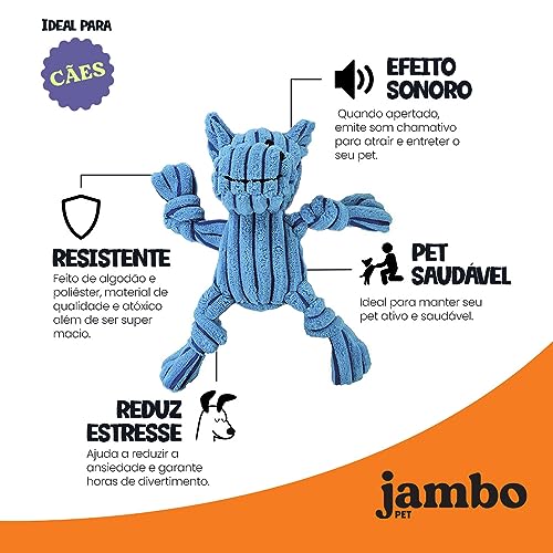 JAMBO PET Mord. Mini Knot Hippo Jambo Para Cães