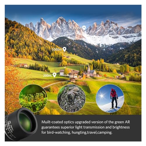 Telescopio monocular de doble enfoque que soluciona las imágenes borrosas en la naturaleza 6