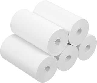 Angoily 5Rolls Thermal Printer Paper Compatible Thermal Receipt Paper for Easy Installation Display and Flat Surface for Cash Registers