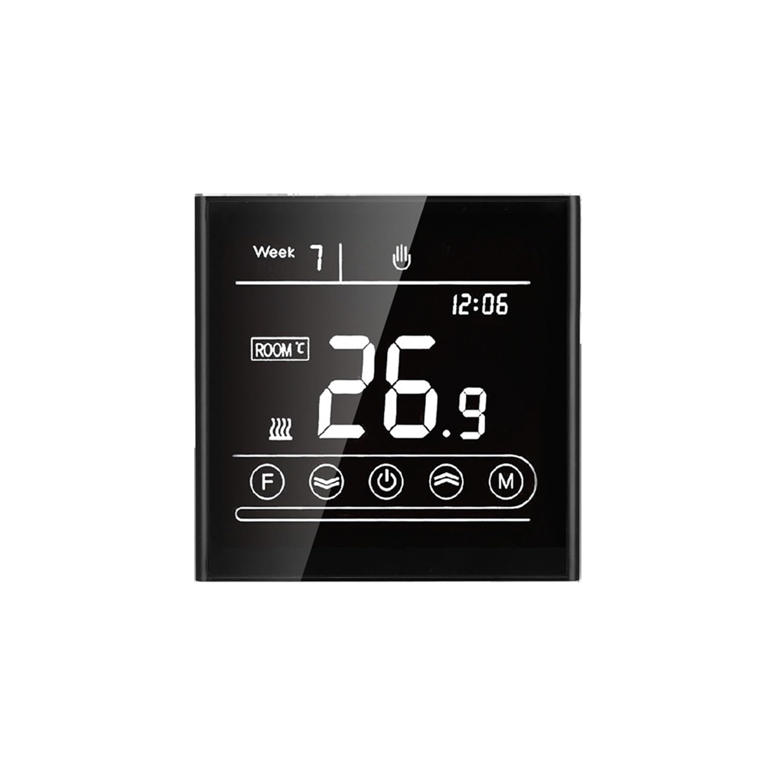 Smart WiFi Termostat z ekranem dotykowym Regulator temperatury Elektryczne ogrzewanie podłogowe Kocioł gazowy działa Informacja O ZgodnośCi(MK70BW,Gas Boiler)