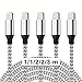 Produktbild Phone Ladekabel MFi Zertifiziert Phone Schnellladekabel WUYA Lightning Kabel 5 Stück 1/1/2/2/3m USB Ladekabel Nylon Langes Phone Kabel für Phone 11 Pro Max XR XS X 10 8 7 6 6S Plus 5 SE, iPad Air