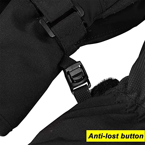 Magarrow Kids Winter Gloves Windproof Water-Resistant Snow Boys Girls Gloves (All-Black, 4-6 Years) #TOP5