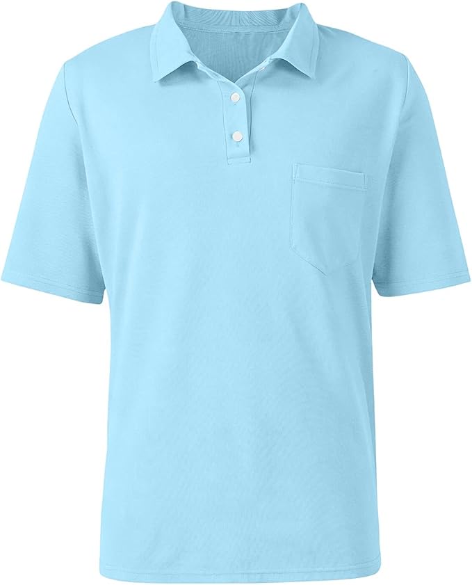 Polo para hombre manga corta con bolsillo en el pecho miniatura 8