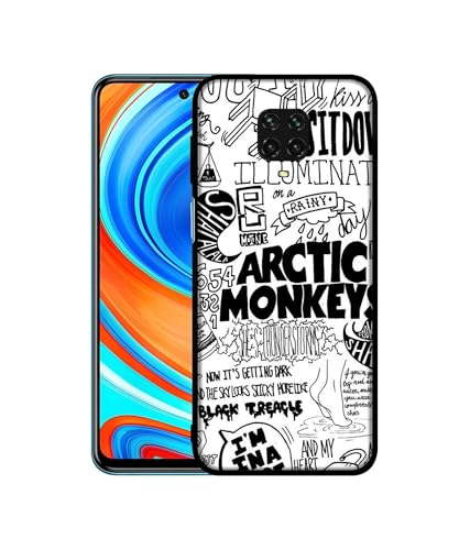 Image of Arctic Monkeys Pattern Design Premium 2D Printed Metal Back Case Cover for Mi Redmi Note 9 Pro /Note 9 Pro Max /Poco M2 Pro
