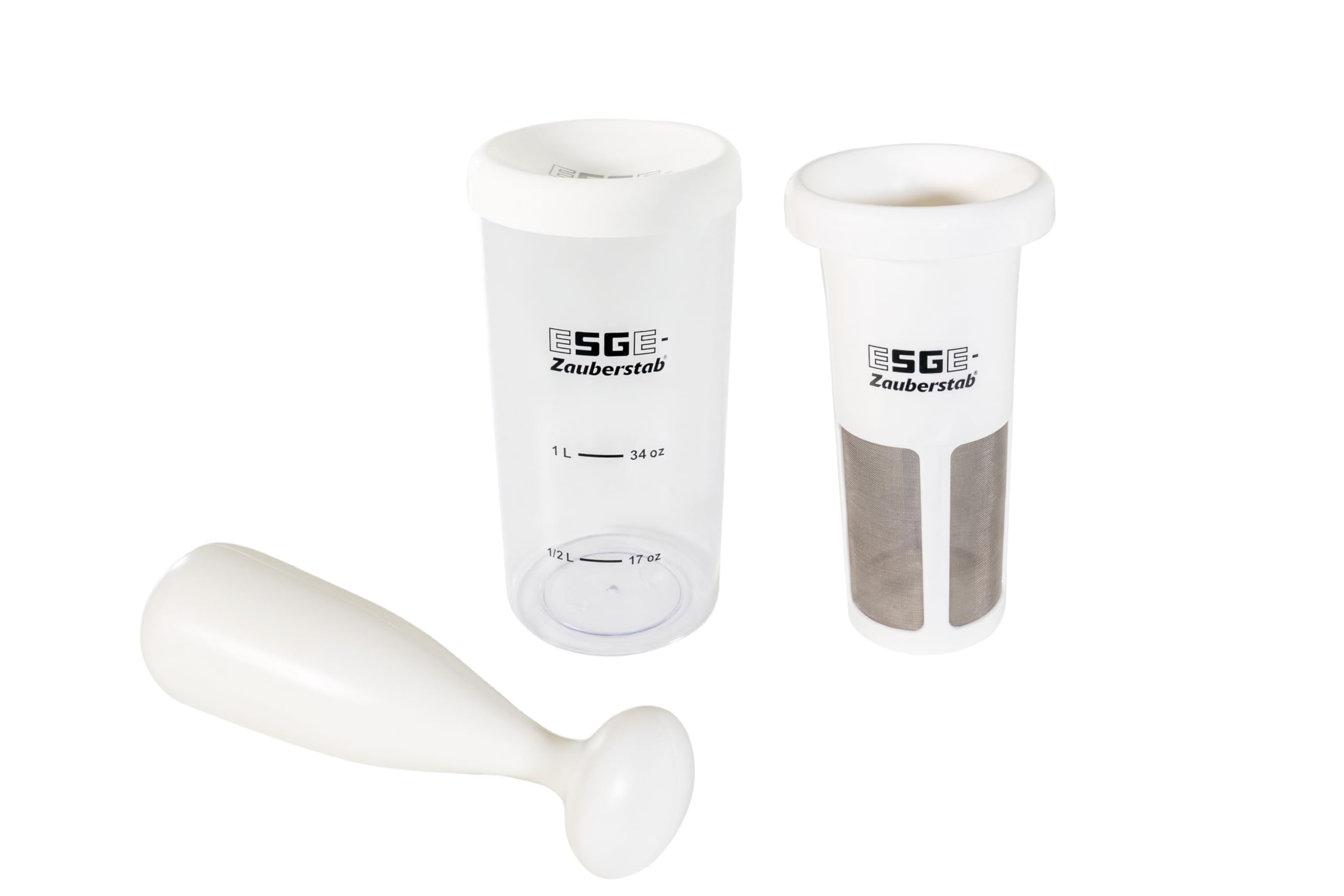ESGE Magic Fusion - Juego de accesorios para todas las batidoras de mano ESGE | Accesorios para hacer leche vegetal, batidos, café y sopas con recetas