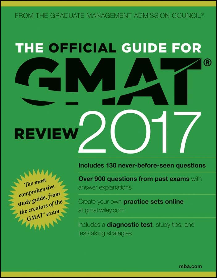 The Official Guide For Gmat Review 2016 With Online Question Bank And Exclusive Video