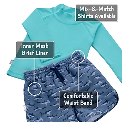 Image of JAN & JUL UV Swim Shorts and Long Sleeve UV Shirt for Toddlers