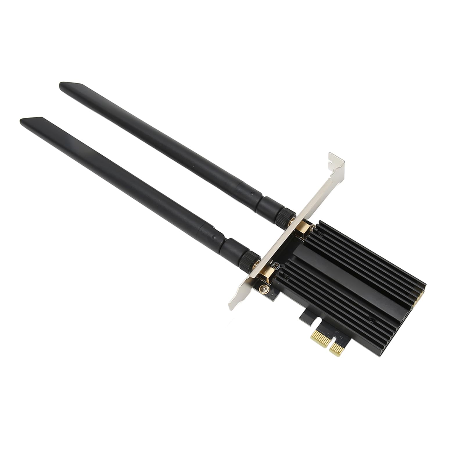 Bewinner Karta Bewinner WiFi 6E PCIe do Komputera PC, Bluetooth 5.2, 6 GHz/5 GHz/2,4 Tri-Band do 2400 Mbps, Układ AX210, Podwójna Antena, Zabezpieczenia WPA3, dla 10/11 64Bit