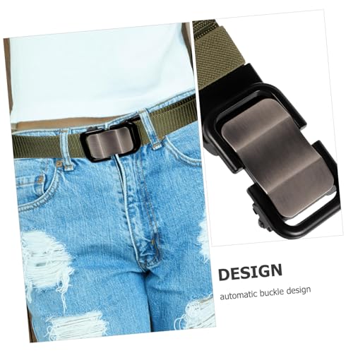 Nylon Automatic Buckle Belt for Men Breathable Casual Waistband for Jeans Lightweight and Versatile Outdoor Belt for and Friends4