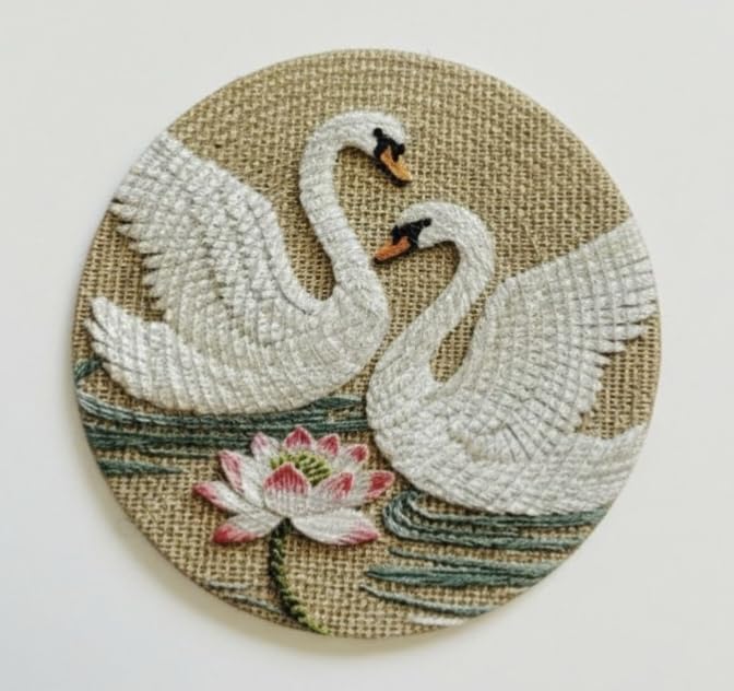 Cotton Printed Round Table Mat (38x38 cm) - Pack of 1 (Single PCS) (Multi 10)-image-16