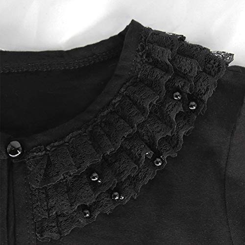 Image of Girl Lace Bolero Cardigan Shrug - Little Girl Long Sleeve Shrug Sweater with Pearls 2-11 Years