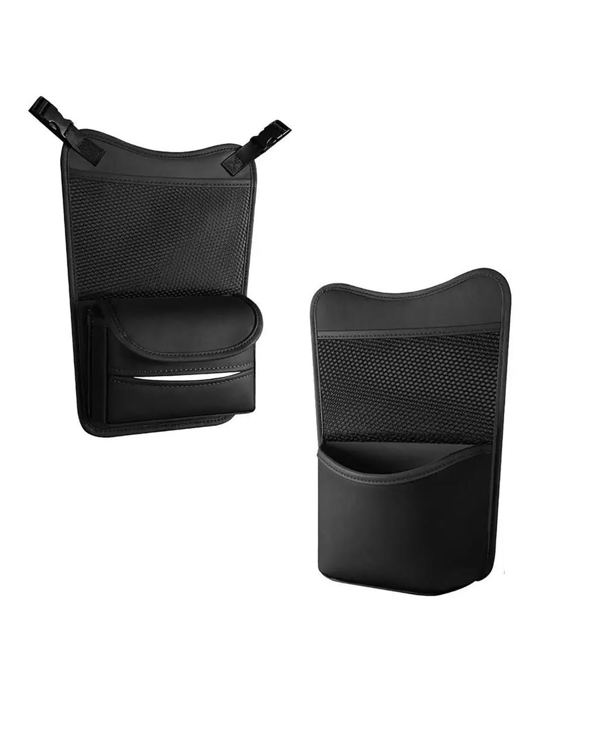Rete portaoggetti per Auto, Accessori per Interni Auto, Tasca portaoggetti Multifunzionale tra i sedili dell'auto, Tasca a Rete per Auto, portaborse, Portatile (Nero)