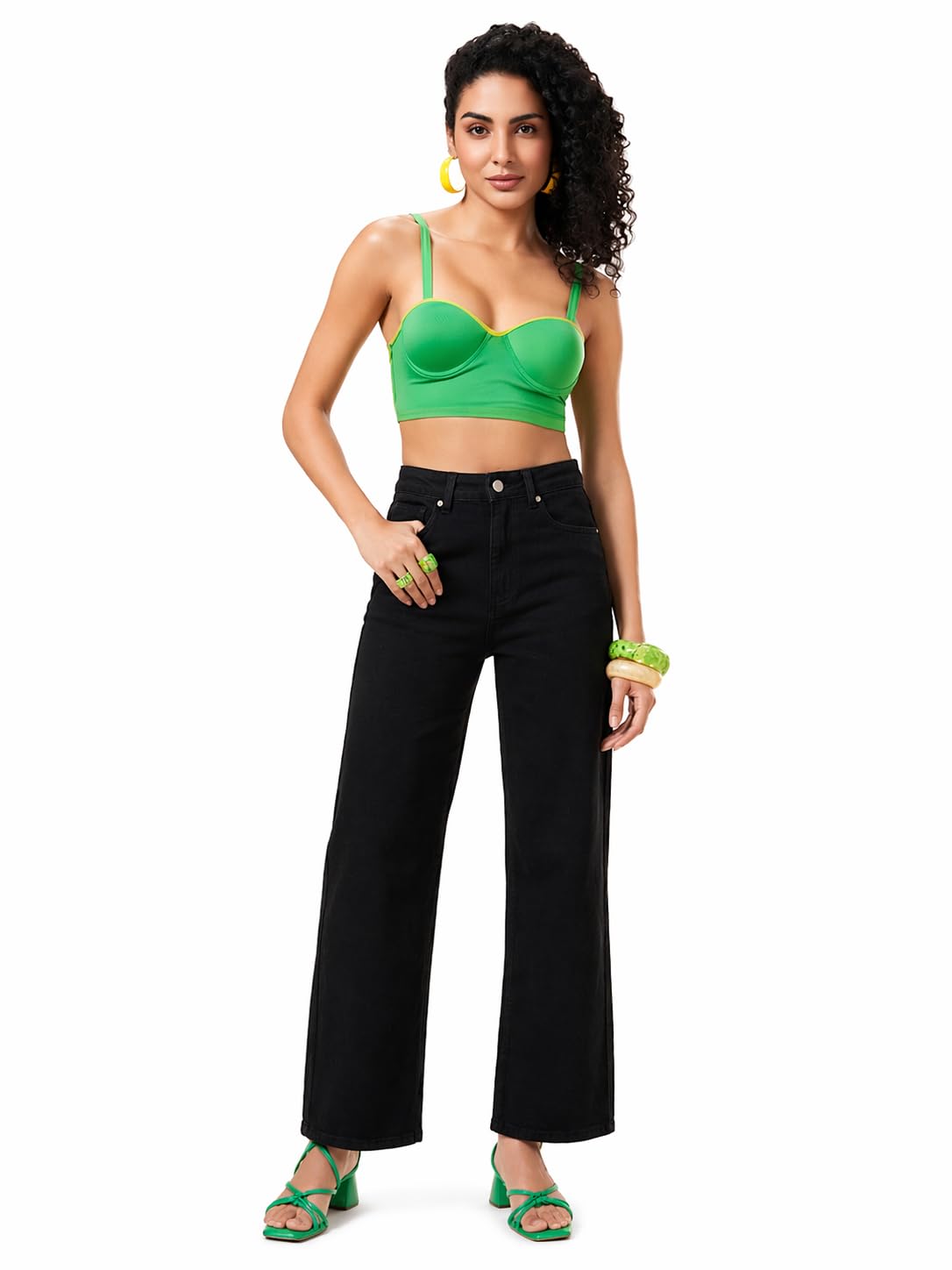Women’s High Waist Wide Leg Jeans | Stretchable Denim Flared Pants | Casual Bootcut Jeans for Women-image-7