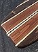 6 foot handmade pine wood surfboard wall art vintage design dark stains decor sign 3/4