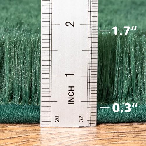 Fluffy Throw Fade Resistant 3x5 Feet, Jasper Small Throw for Boys Room, Plush Furry Bedside Rug for Bedroom