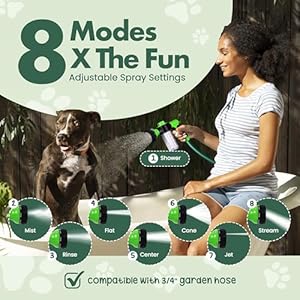 Soap  shampoo dispenser for pet wash and garden hose sprayer nozzle   cucciolini doodles