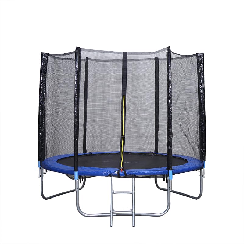 Cama Elástica Niños con Red de Protección, Cama Elástica Exterior/Interior, Antideslizante, Colchoneta Jardín para Juegos al Aire Libre, Cama Elástica/Trampolín 140 cm