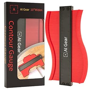 AI Gear Contourmeter, 25 cm, markeertool, profiel, nauwkeurig meten van onregelmatige maten, voor laminaat, hout, tegels en vloeren