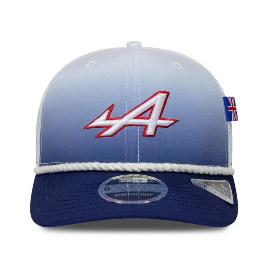 New Era Alpine Racing F1 Team Offizielle Kollektion 2026 Team Special Edition Silverstone GP Baseball Cap Mütze Verstellbar Blau