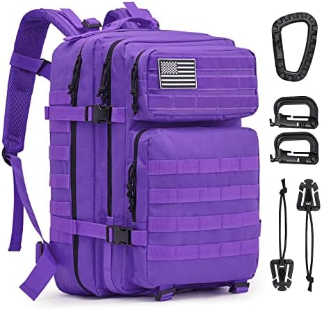 G4Free 40L Military Tactical Backpack 3 Day Assault Survival Molle Pack Bug Out Bag Fishing Backpack Rucksack