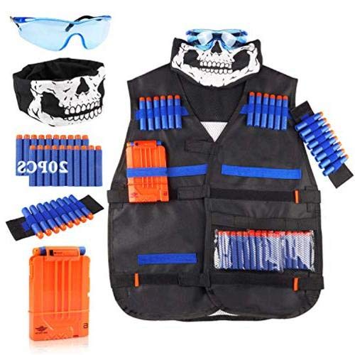 UWANTME Tactical Vest Kit for Nerf Guns N-Strike Elite Series