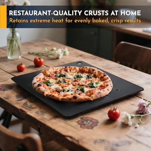 Image of 14 inch x 16 inch Pizza Steel - Heavy-Duty Carbon Steel Baking Plate for Oven, Grill & Pizza Oven - Pro Pizza Stone for Bread, Sourdough, and Crisp Crust Perfection