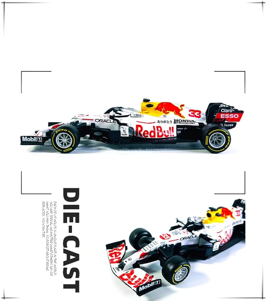Amazon.com: Xiangtat 1:43 Racing F1 2021 Rb16b #33