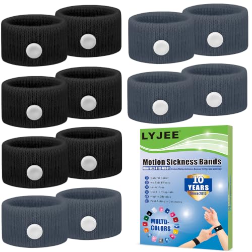 Image of Motion Sickness Bracelets for Adults: Motion Sickness Bands Nausea Relief for Pregnant Women - Natural Acupressure Anti Nausea Wristband Relief for Car Cruise Air Travel Sickness