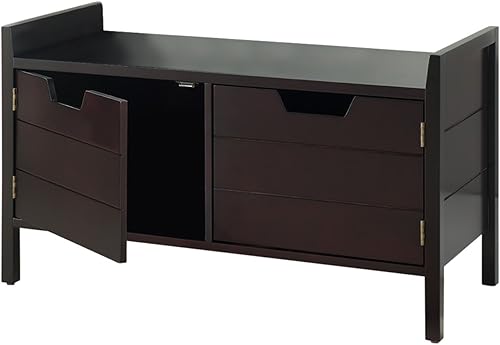 Miniatura 6 de Kings marca Muebles Madera Banco De almacenaje con puertas Café expreso