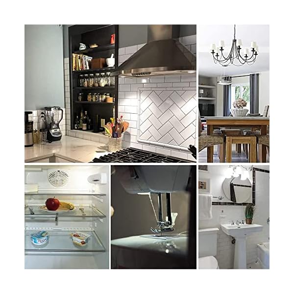 MZMing 4 Stück E14 LED Birne 4W für Dunstabzugshaube Led Kaltweiß Birne 6000K Led Kühlschrank Nicht Dimmbar Leuchtmittel… – Bild 9