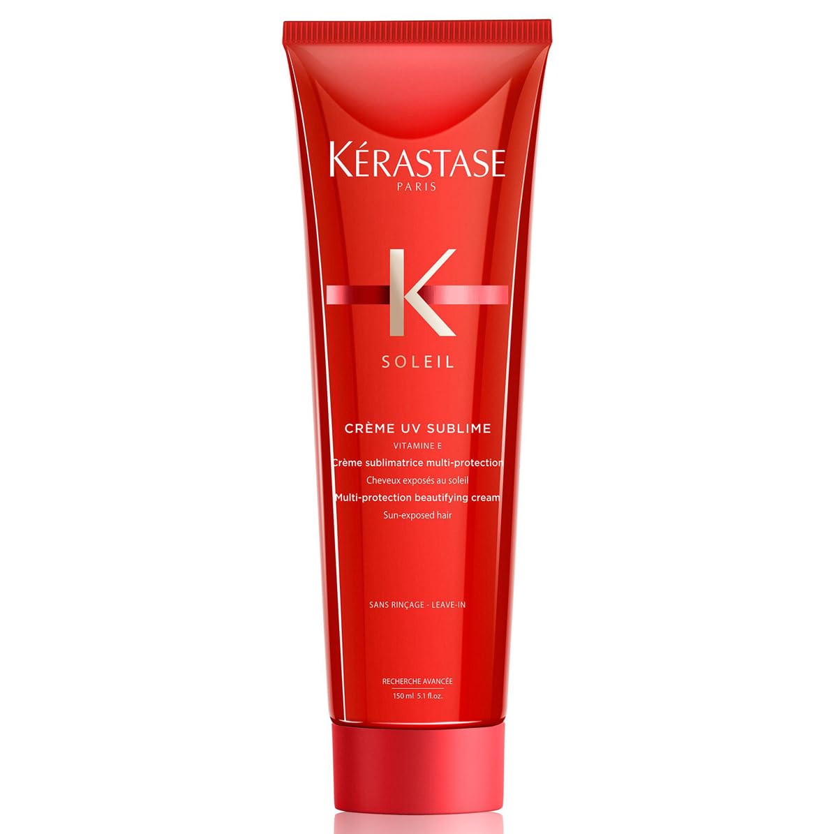 Kérastase Soleil, Crema UV Sublime Multiprotectora, Controla el Encrespamiento, Sin Aclarado Con Protección Solar, Crème UV Sublime, 150 ml