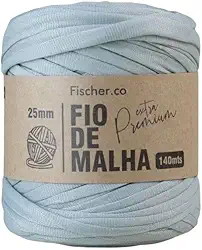 Fio de Malha Extra Premium Fischer 25mm x Rolo com 140m (39 CINZA ALUMINIO)