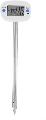 Niiyen TA290 Medidor de humedad de temperatura del suelo, medidor de humedad digital de suelo medidor de humedad de temperatura y humedad con sonda,