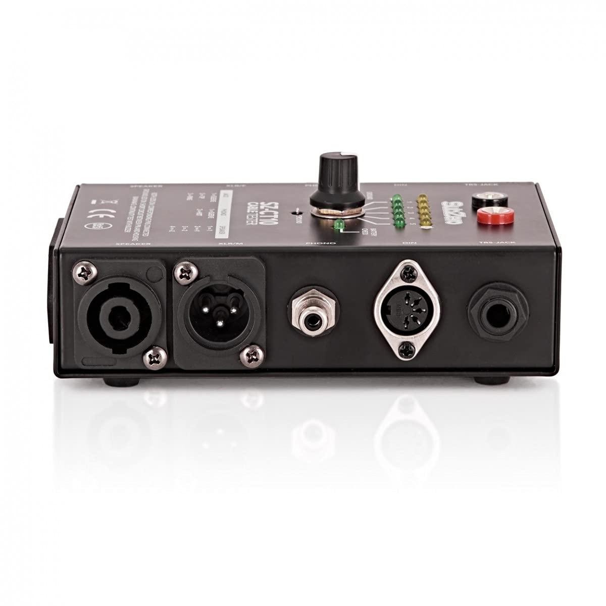 SubZero Testeur de câble audio | Pour ingénieurs du son, roadies et musicien(ne)s, teste XLR, RCA, DIN et plus, conception compacte alimentée par pile 9V