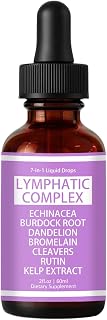 Lymphatic Herbal Drops – Echinacea, Burdock Root & Dandelion Liquid Extract with Bromelain, Rutin & Kelp – Supports Immune Health, Antioxidant Defense & Natural Wellness – Alcohol-Free, 2 fl oz