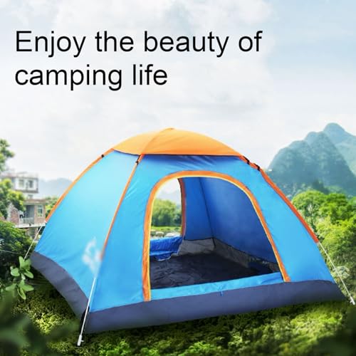 Carpa de camping automática plegable portátil azul miniatura 3