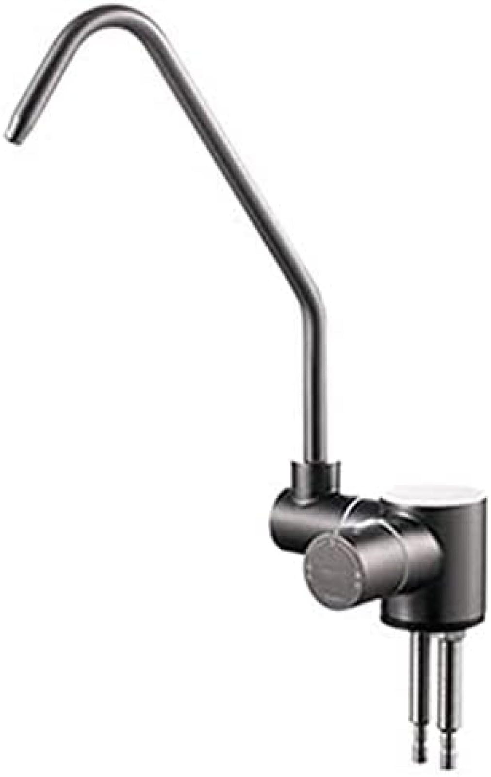 WDSOPK Drinking Water Filter Tap Window Taps 360 Rotation Kitchen Sink Purifier Faucet Fits Drinking Water Filter Systems Kitchen Sink Tap-Black-A,Brushed-c (Brushed c)