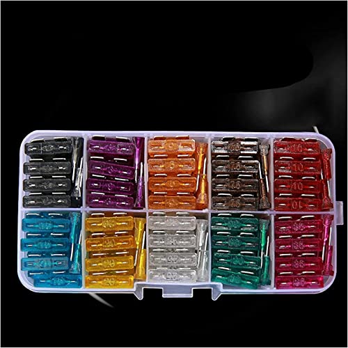 Assortiment de fusibles car set multiampérage de 2,5 à 35A taille moyenne
