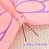 PEACH CAT Butterfly Pillow Decorative Butterfly Shaped Throw Pillows 16" x 12" Soft Plush Cushion Decor for Bedroom Living Room Sofa Couch Pink #3