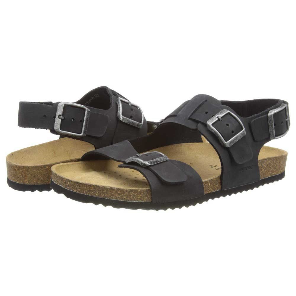Geox U Sandal Ghita A, Sandalias para Hombre, Negro (Black), 40 EU