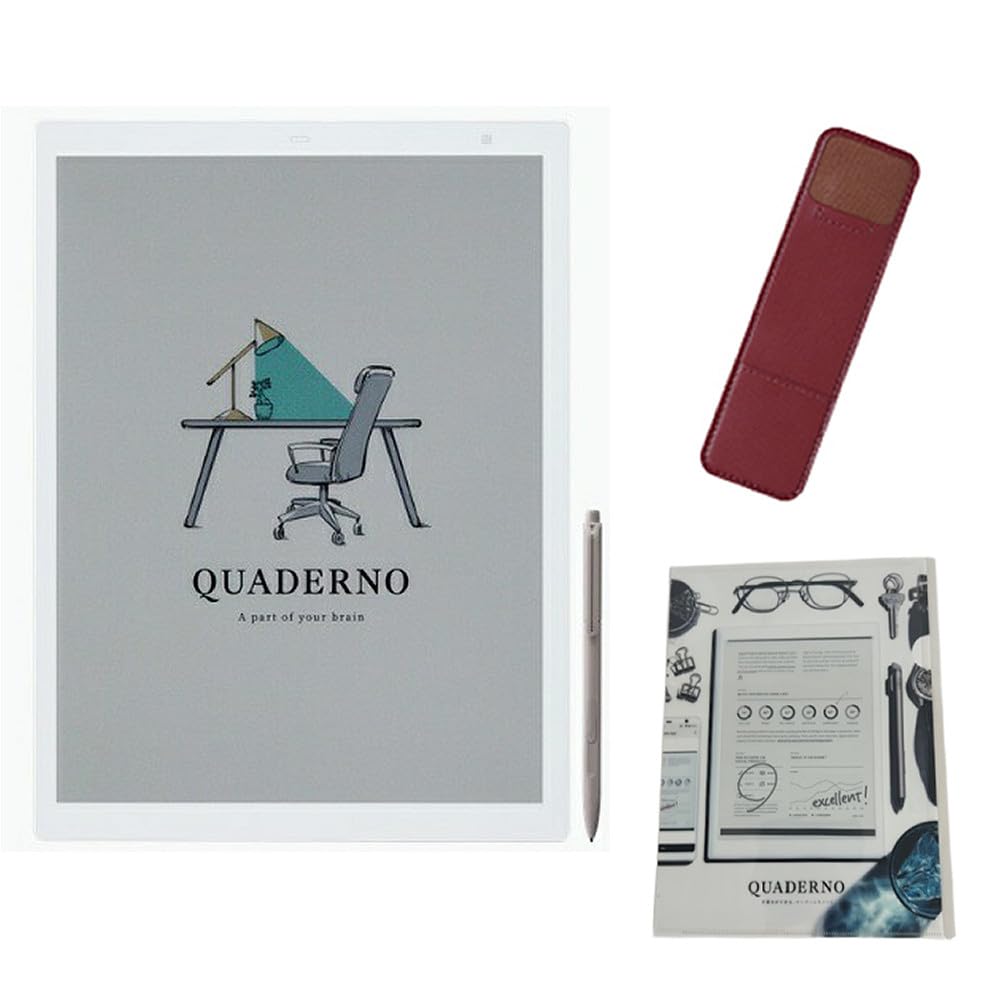 Amazon.co.jp: 【セット品】電子ペーパー クアデルノ A5型