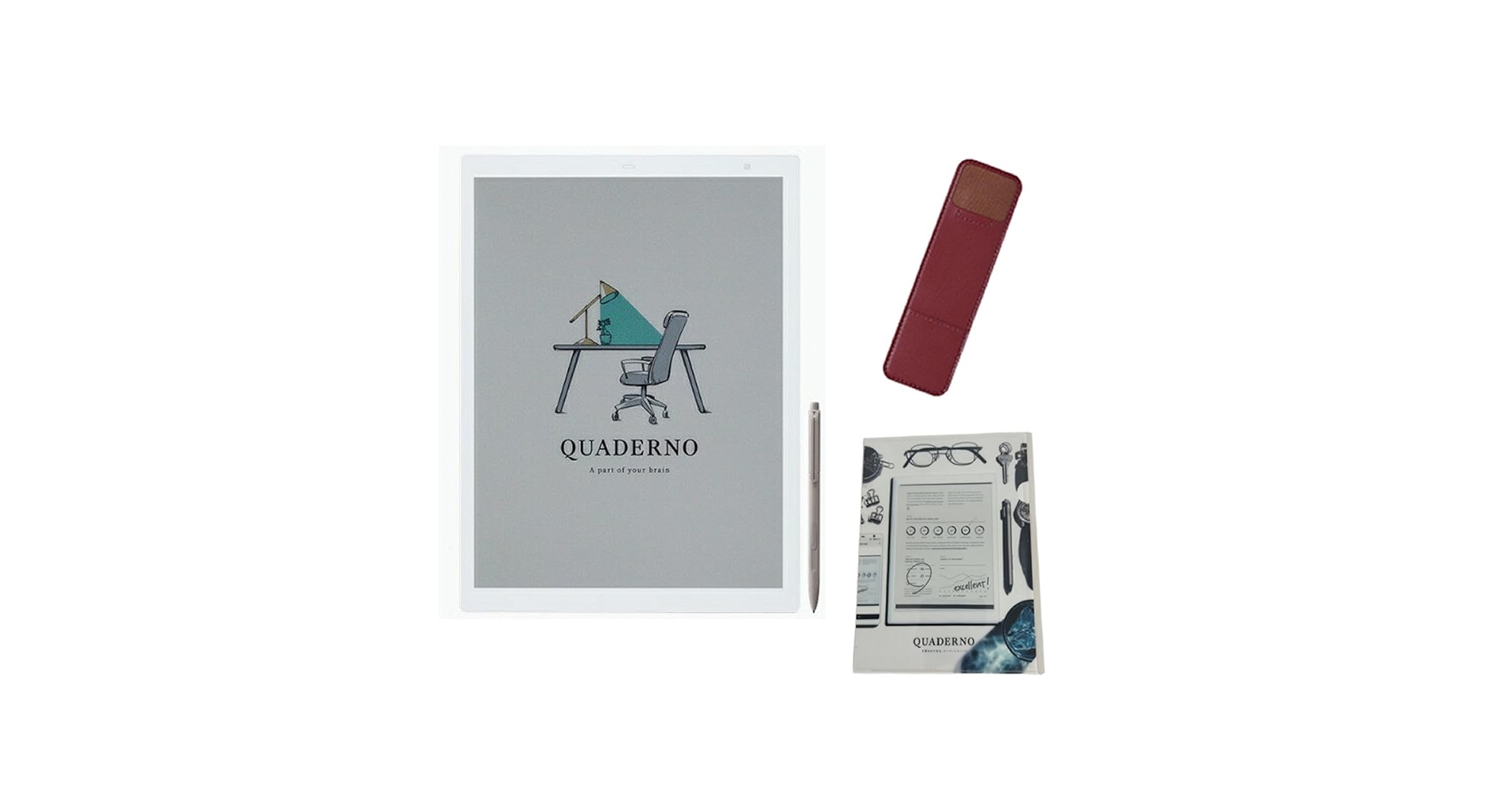 Amazon.co.jp: 【セット品】電子ペーパー クアデルノ A5型